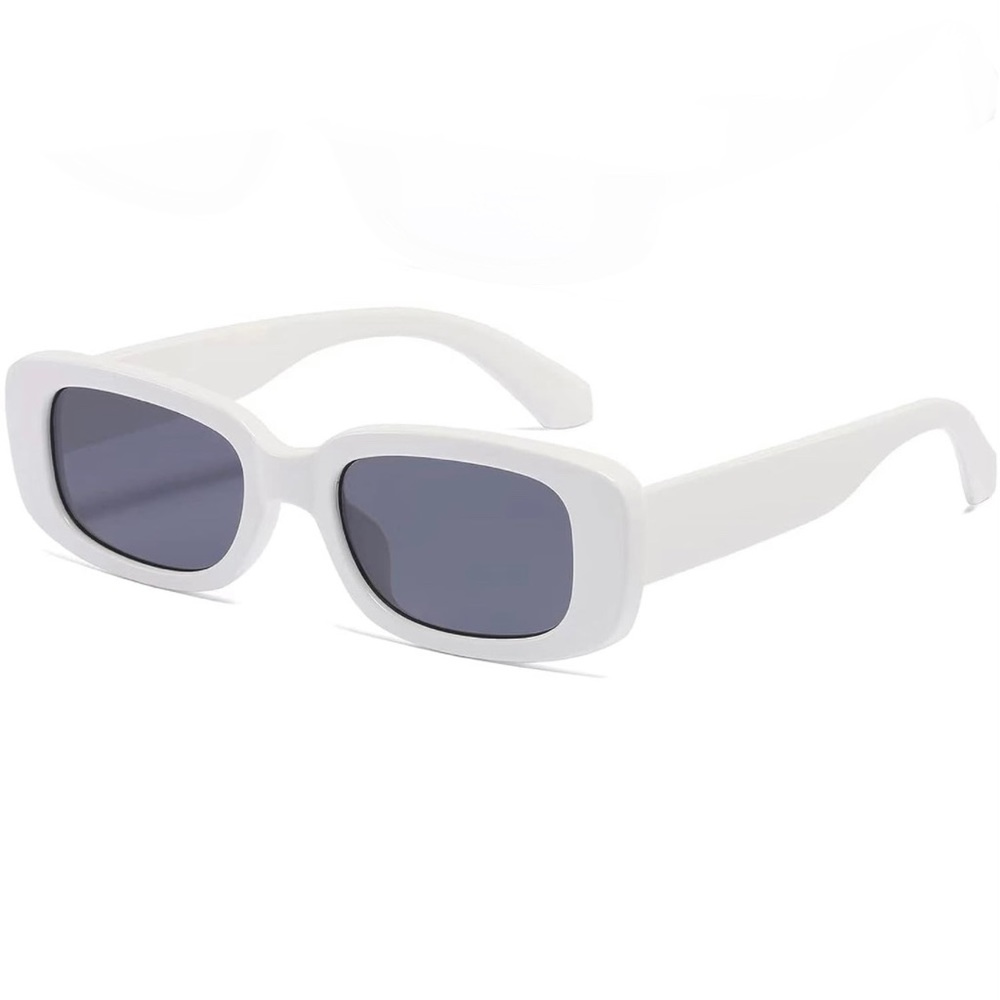 🍒2/20$ Vintage Retro Style Sunglasses with White Frame